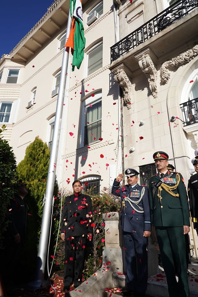 Indian Flag Hoisting at Washington DC on Republic Day