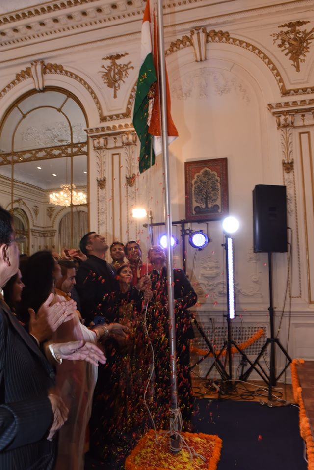 Indian Flag Hoisting at Indian Consulate in New York on Republic Day