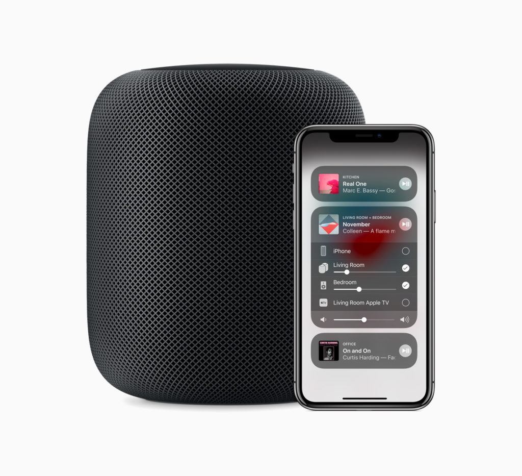 Apple Homepod is paired with Iphone