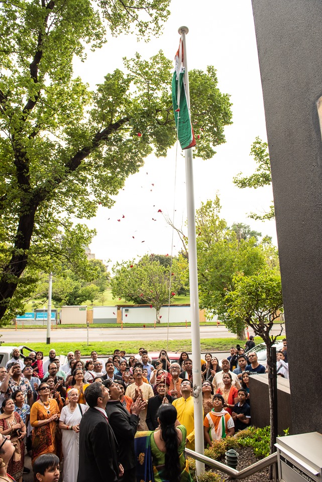 Consul General Raj Kumar hoisted the tricolor flag in Melbourne, Australia on Indian Republic Day