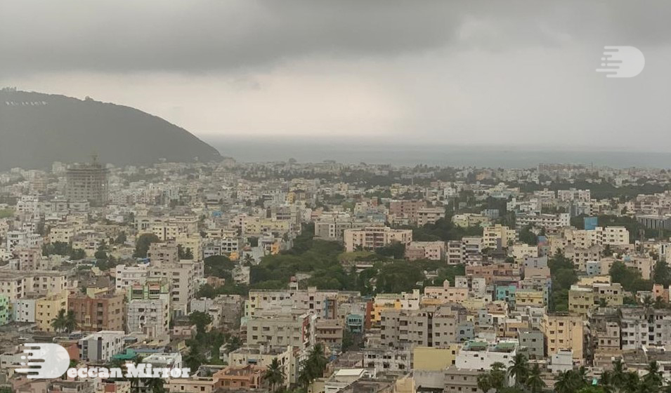 Wet weather seen in Visakhapatnam after the rain