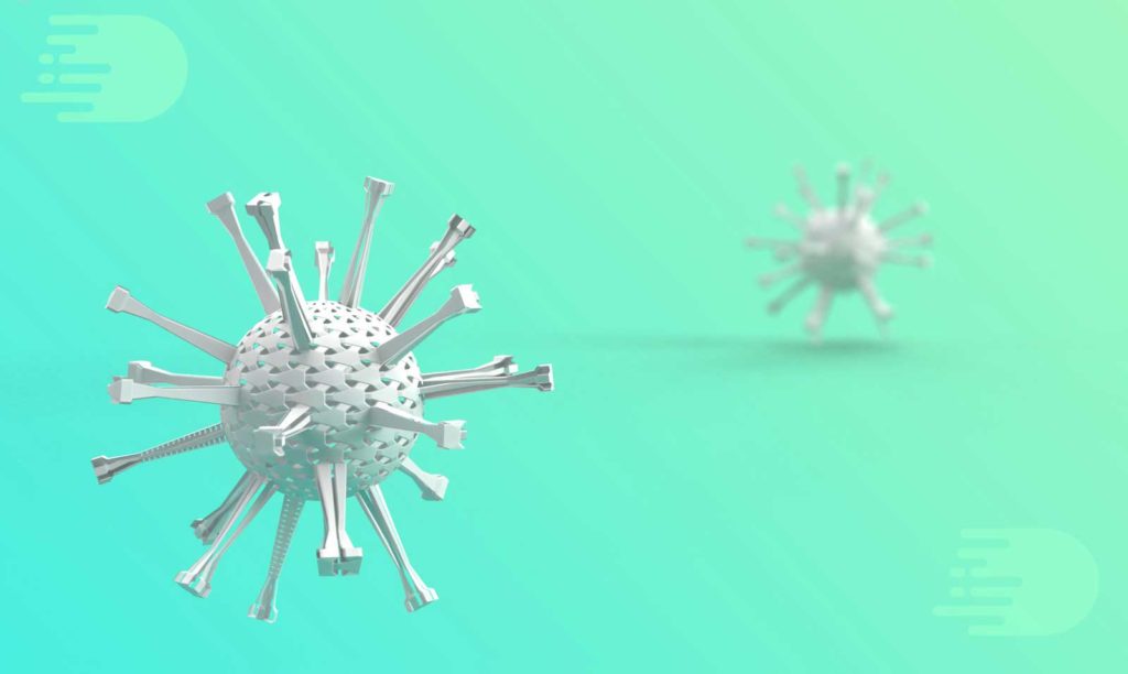 A graphic representation of virus