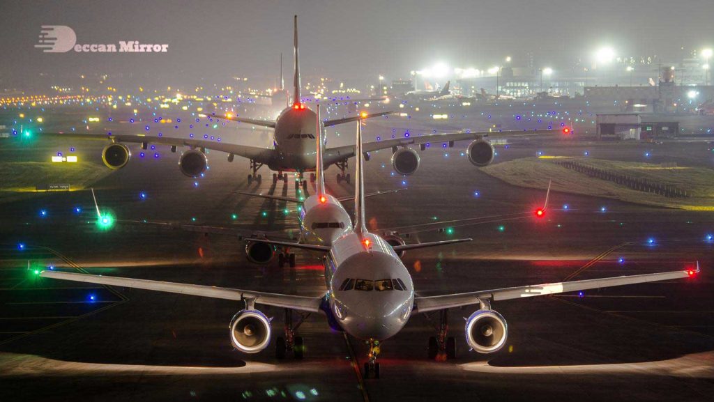 Flights in Queue at Mumbai Airport