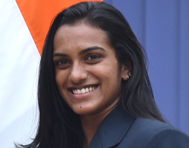 P.V.Sindhu after she received Khel Ratna Award from Prime Minister Shri Narendra Modi