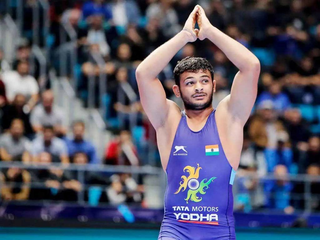 Indian wrestler Deepak Puniya 