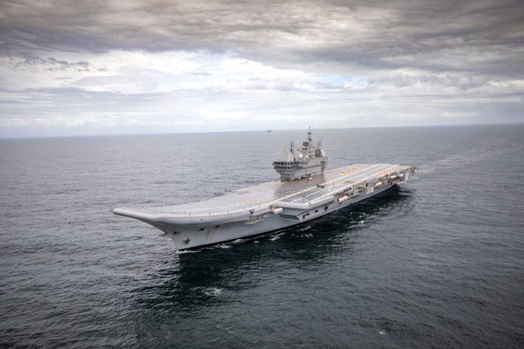 Indian Aircraft Carrier INS Vikrant commences sea trials