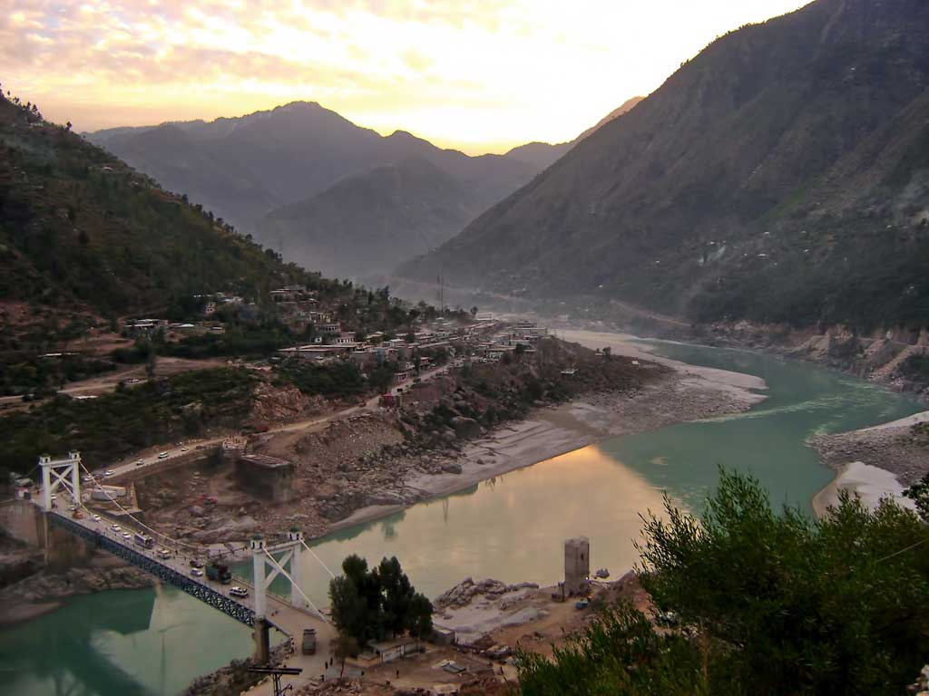 Indus River at Kohistan District in Khyber Pakhtunkhwa Province in Pakistan
