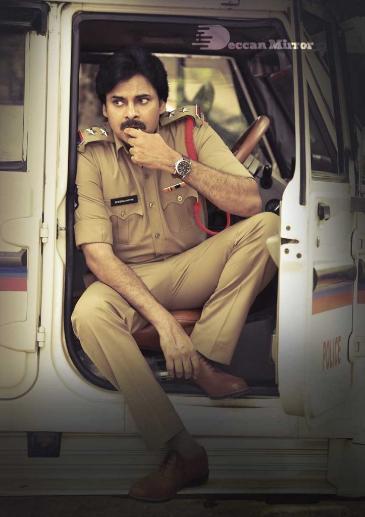 HD still from Pawan Kalyan's new movie 'Bheemla Nayak'