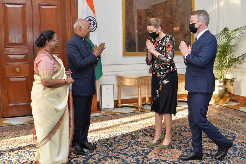 Indian President and Denmark Prime Minister