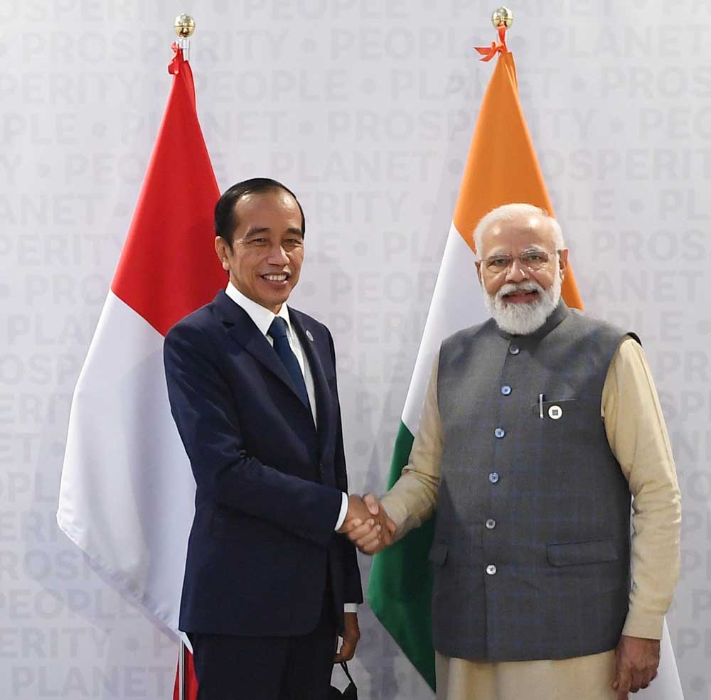 PM Modi with the Indonesian President Joko Widodo