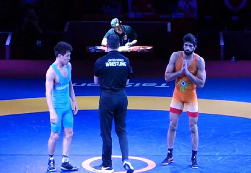 Ravi-Dahiya at Asian Championship 2022