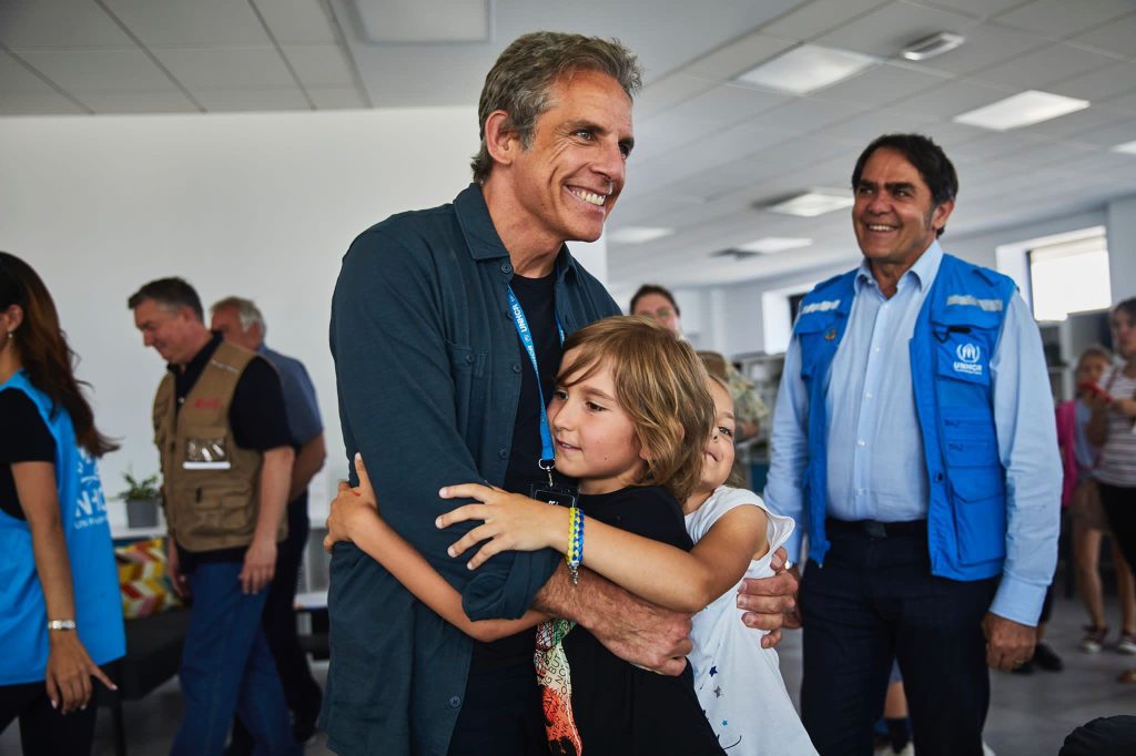 Ben Stiller visits the Poland Border to meet those displaced by the Ukraine Russia War