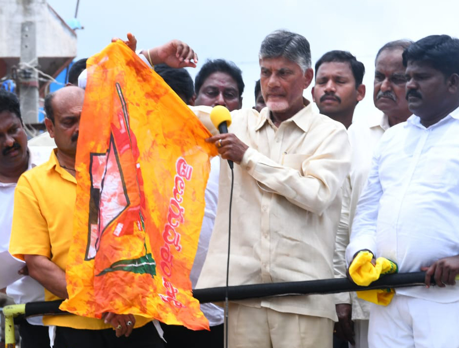 Chandrababu-Naidu-with-party-flag