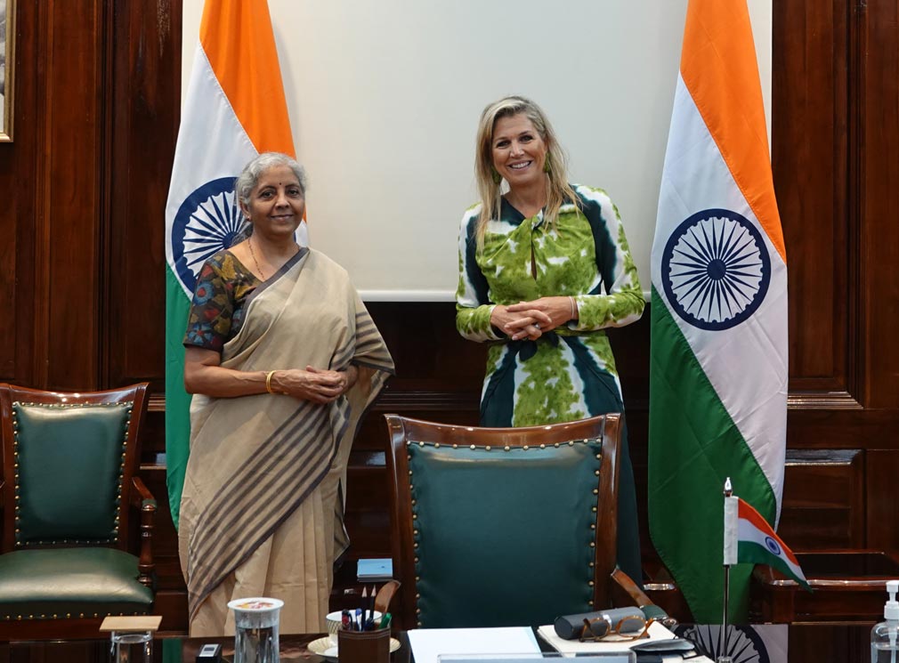 Queen-Maxima-of-Netherlands-meets-Indian-Finance-Minister-Nirmala-Sitharaman