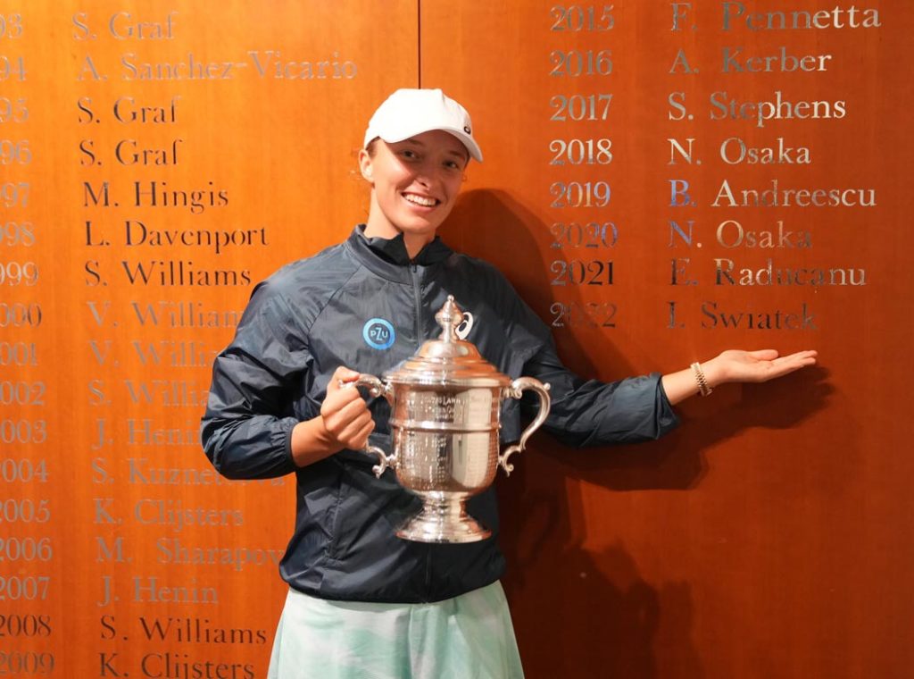 US Open winner Iga Swiatek