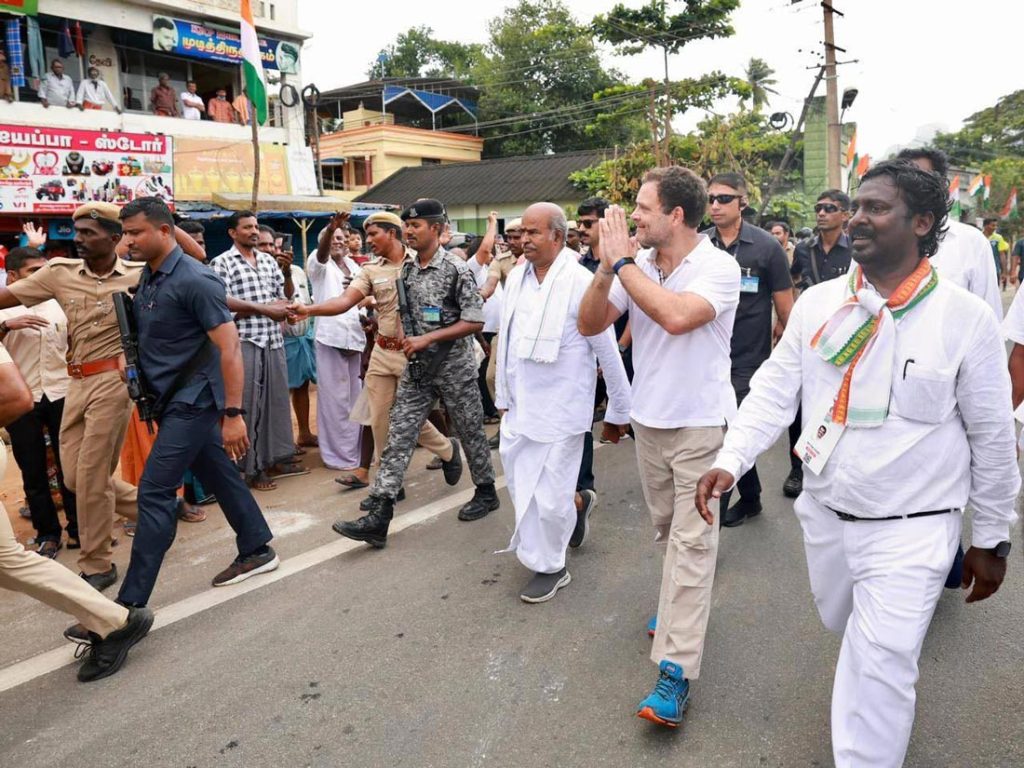 Rahul Gandhi during Bharat Jodo Yatra