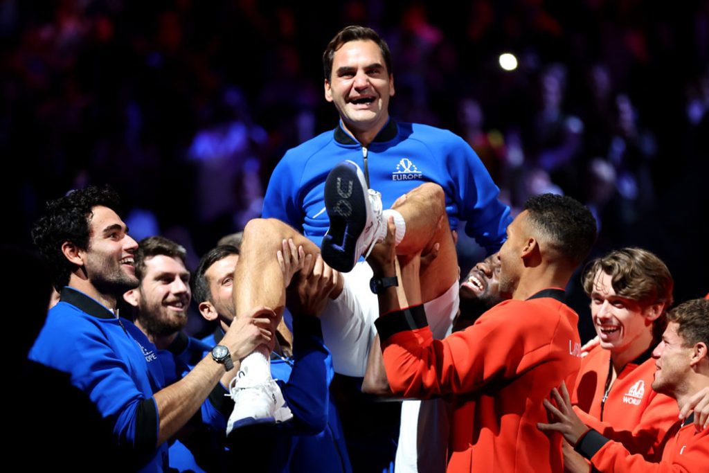 Roger Federer at the Laver Cup