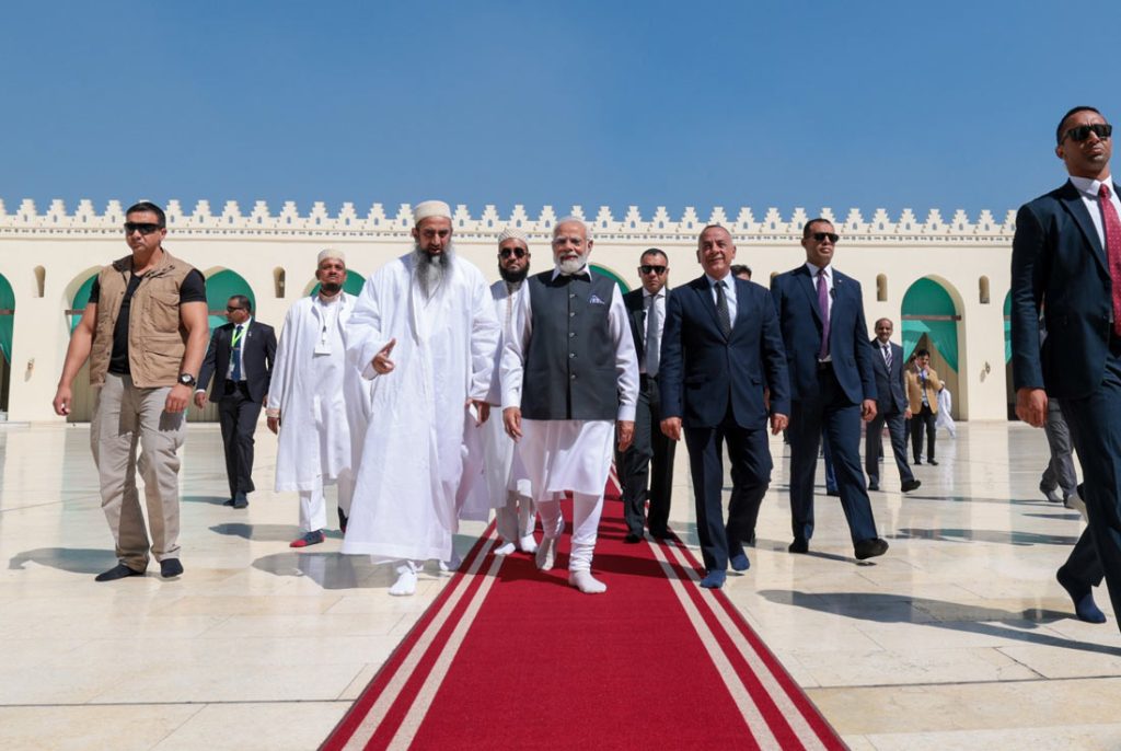Prime Minister Narendra Modi visited Al-Hakim Mosque in Cairo
