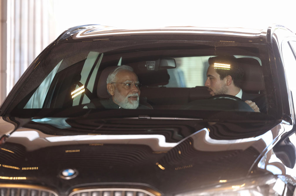 pm modi and prince of jordan