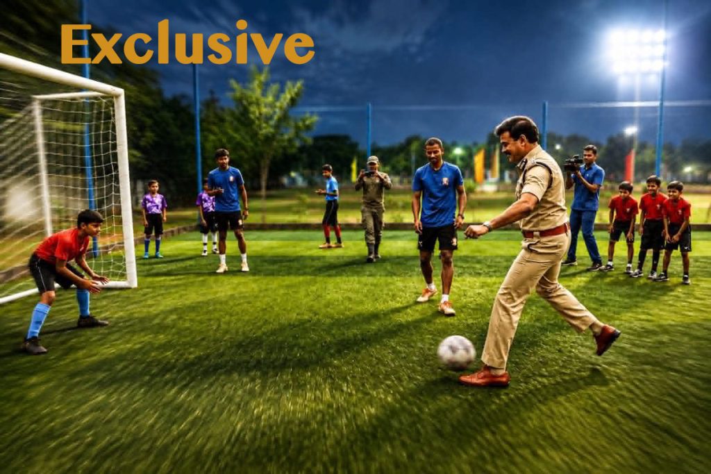 telangana-dgp-plays-football-exclusive