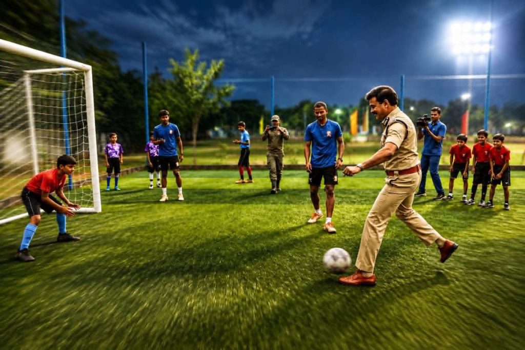 dgp-plays-football-with-kids