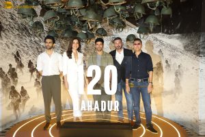 120 Bahadur Teaser Launch attended by Farhan Akhtar and Raashi Khanna