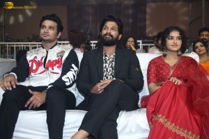 Pre-Release Function of 18 Pages attended by Nikhil Siddhartha, Anupama Parameswaran, Allu Aravind and Allu Arjun