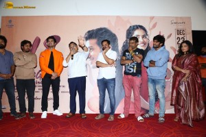 Actor Nikhil Siddhartha and producer allu aravind attend the trailer launch of the film 18 pages