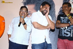 Actor Nikhil Siddhartha and producer allu aravind attend the trailer launch of the film 18 pages