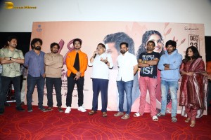 Actor Nikhil Siddhartha and producer allu aravind attend the trailer launch of the film 18 pages