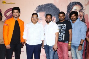 Actor Nikhil Siddhartha and producer allu aravind attend the trailer launch of the film 18 pages