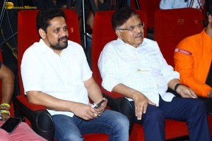 Actor Nikhil Siddhartha and producer allu aravind attend the trailer launch of the film 18 pages