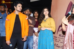 Actor Nikhil Siddhartha and producer allu aravind attend the trailer launch of the film 18 pages