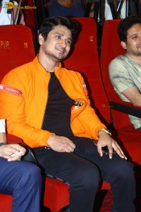 Actor Nikhil Siddhartha and producer allu aravind attend the trailer launch of the film 18 pages