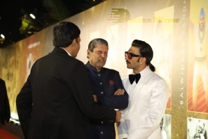 83 movie premiere held in Mumbai attended by cricketers Kapil Dev and Srikanth