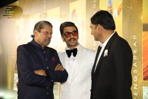 83 movie premiere held in Mumbai attended by cricketers Kapil Dev and Srikanth