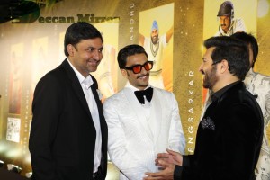 83 movie premiere held in Mumbai attended by cricketers Kapil Dev and Srikanth