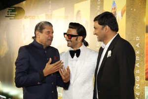 83 movie premiere held in Mumbai attended by cricketers Kapil Dev and Srikanth