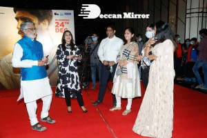 83 Movie AMB Show - Red Carpet attended by Kapil Dev, Ranvir Singh, and Krishnamachari Srikkanth