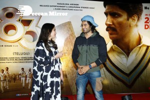 83 Movie AMB Show - Red Carpet attended by Kapil Dev, Ranvir Singh, and Krishnamachari Srikkanth