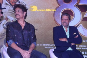 83 movie team interacts with media on December 23, 2021