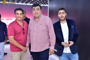 The Launch of AAA Cinemas by Allu Arjun, along with Allu Aravind, Sunil Narang, and Talasani Srinivas Yadav