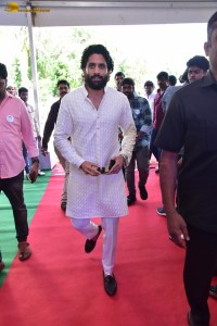 Akkineni Nageswara Rao Statue Inauguration attended by Nagarjuna, Amala, Naga Chaitanya, Akhil, Mahesh Babu, Ram Charan, Nani, and Venkiah Naidu