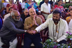Akkineni Nageswara Rao Statue Inauguration attended by Nagarjuna, Amala, Naga Chaitanya, Akhil, Mahesh Babu, Ram Charan, Nani, and Venkiah Naidu