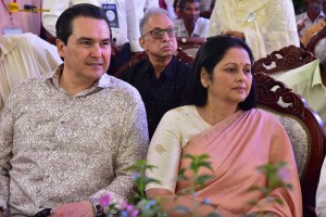 Akkineni Nageswara Rao Statue Inauguration attended by Nagarjuna, Amala, Naga Chaitanya, Akhil, Mahesh Babu, Ram Charan, Nani, and Venkiah Naidu