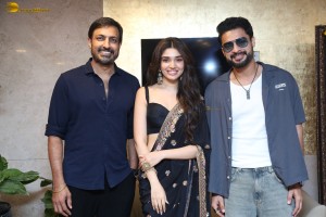 ARM (Ajayante Randam Moshanam) Pre-Release Function attended by Tovino Thomas, Krithi Shetty, and Aishwarya Rajesh