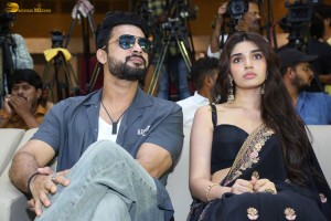 ARM (Ajayante Randam Moshanam) Pre-Release Function attended by Tovino Thomas, Krithi Shetty, and Aishwarya Rajesh