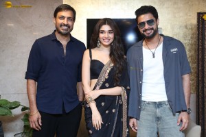 ARM (Ajayante Randam Moshanam) Pre-Release Function attended by Tovino Thomas, Krithi Shetty, and Aishwarya Rajesh