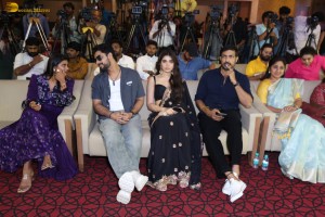 ARM (Ajayante Randam Moshanam) Pre-Release Function attended by Tovino Thomas, Krithi Shetty, and Aishwarya Rajesh