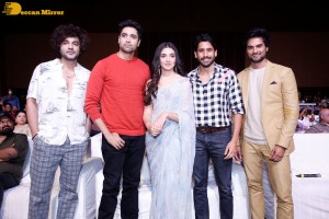 Aa ammayi gurinchi meeku cheppali pre release attended by krithi shetty, sudheer babu, naga chaitanya, adivi sesh and sidhu jonnalagadda